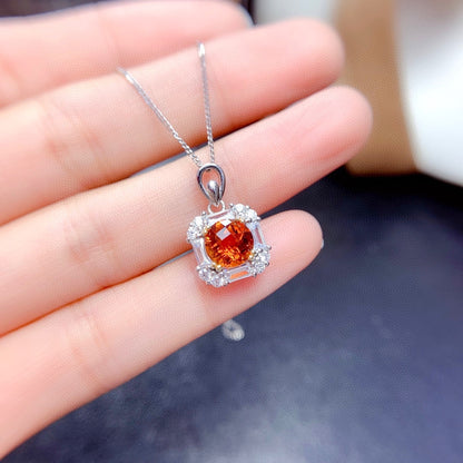 Natural Color Citrine Set Ring Pendant Earrings Crystal Clean