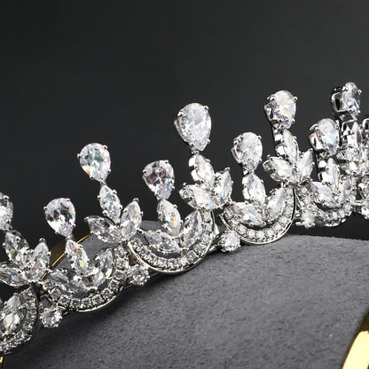 High-end Zircon Crown Light Luxury Bridal Accessories