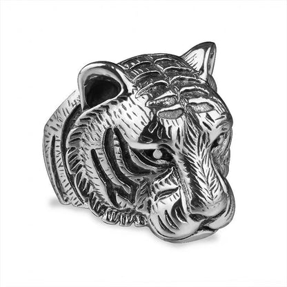 Aggressive Personality Zodiac Tiger Ring Man