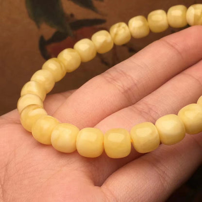 Cire d'abeille naturelle, vieille graisse de poulet jaune, cire riche et complète, bracelet à cercle unique, accessoires artisanaux, ornements