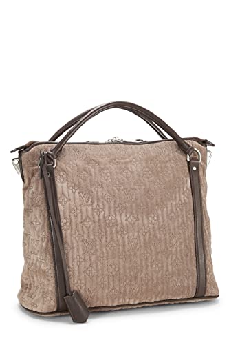 Louis Vuitton, Pre-Loved Brown Monogram Suede Antheia Ixia PM, Grey