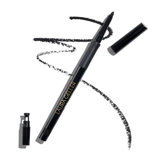 LAURA GELLER NEW YORK INKcredible Gel Eyeliner - Blackbird - Waterproof Smudge-proof Eyeliner Pencil - Built in Sharpener