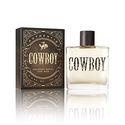 Colonia para hombres Tru Western Cowboy, 3,4 fl oz (100 ml): amaderada, cálida y resistente