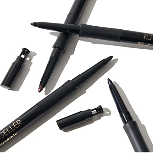 LAURA GELLER NEW YORK INKcredible Gel Eyeliner - Blackbird - Waterproof Smudge-proof Eyeliner Pencil - Built in Sharpener