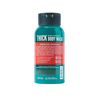 Duke Cannon Supply Co. THICK Gel douche haute viscosité pour hommes THICK IN A BOX Lot de 4 - Ingrédients de première qualité, épaississants à base de plantes, mousse supérieure, exfoliant naturel, 17,5 fl oz (lot de 4)