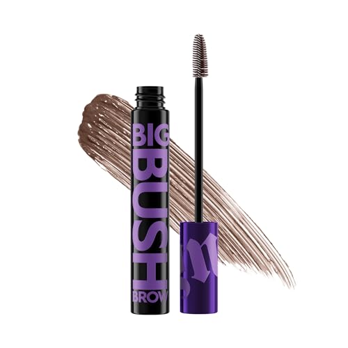 Urban Decay Big Bush Voluminizing Tinted Brow Gel (Brunette Betty - Warm Brown), impermeable, resistente a las manchas, resistente a las escamas, fibras de gel para cejas edificables, hasta 24 horas de sujeción - 0.19 fl oz