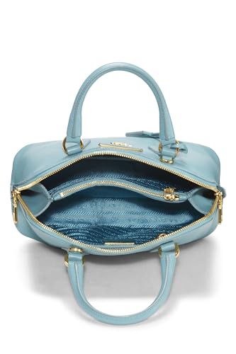 Prada, Pre-Loved Blue Saffiano Promenade Small, Blue