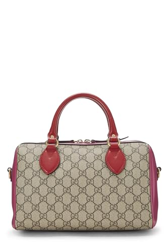 Gucci, sac à main Boston en toile multicolore GG Supreme, petit modèle, d'occasion