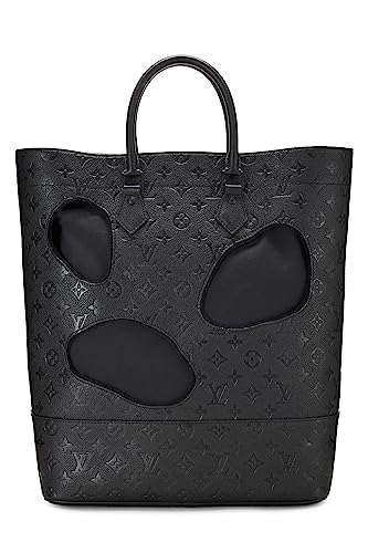 Louis Vuitton, Sac Empreinte monogramme noir avec trous COMME DES GARÇONS x Louis Vuitton pré-aimé, Noir