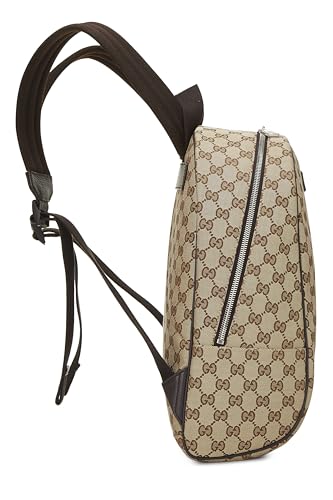 Gucci, Mochila de lona GG original Pre-Loved, Marrón