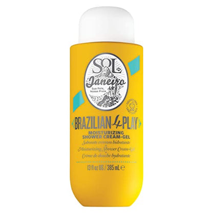 SOL DE JANEIRO Brazilian Play Moisturizing Shower Cream Gel Body Wash 385mL with 1L Refill Pouch