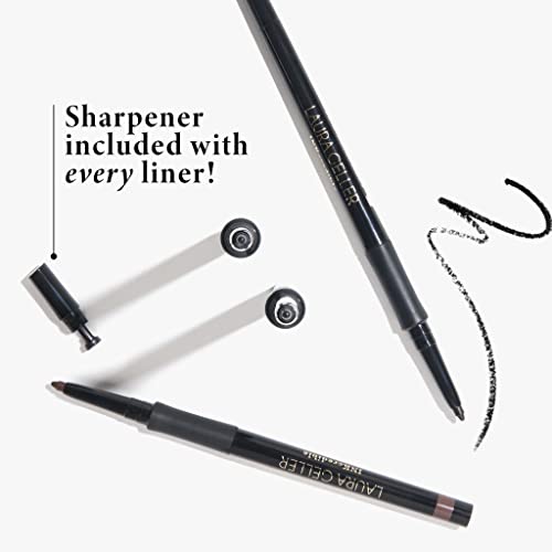 LAURA GELLER NEW YORK INKcredible Gel Eyeliner - Blackbird - Waterproof Smudge-proof Eyeliner Pencil - Built in Sharpener