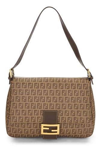 Fendi, Pre-Loved Brown Zucchino Coated Canvas Mama, Brown