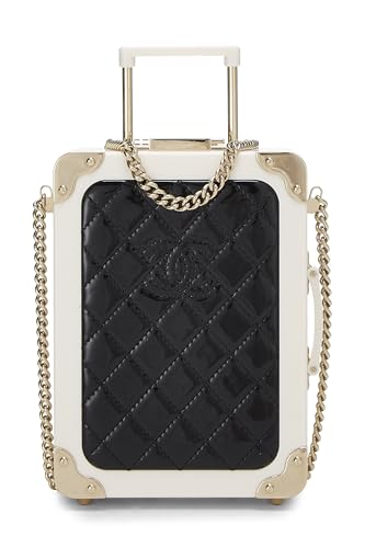 Chanel, Pre-Loved Patent Leather & Perspex Evening In The Air 'CC' Trolley Minaudière Chain Clutch, Multi