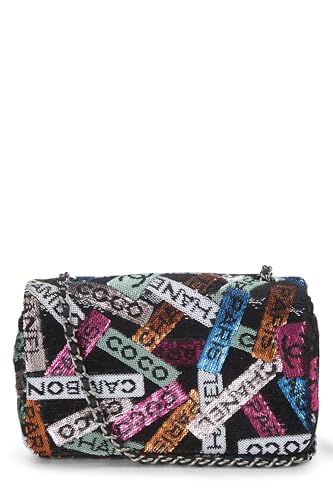 Chanel, Pre-Loved Multicolor Sequin Half Flap Small, Multi