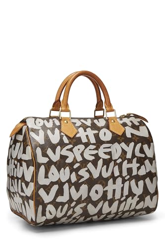 Louis Vuitton, Pre-Loved Stephen Sprouse x Louis Vuitton Monograma Gris Graffiti Speedy 30, Gris