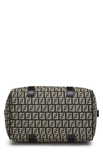 Fendi, sac Forever Boston Small en toile marron zucchino d'occasion, marron