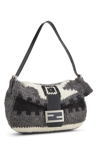 Fendi, Pre-Loved Multicolor Wool Knit Baguette, Multi