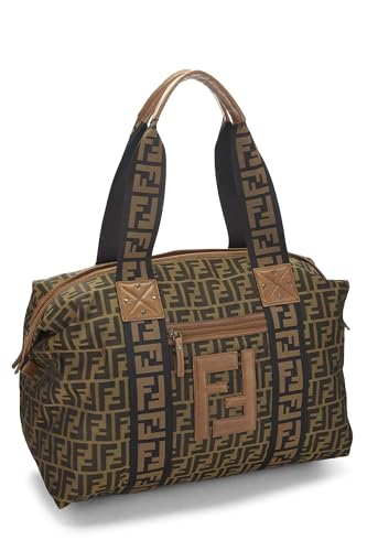 Fendi, Pre-Loved Brown Canvas Zucca Weekender, Brown