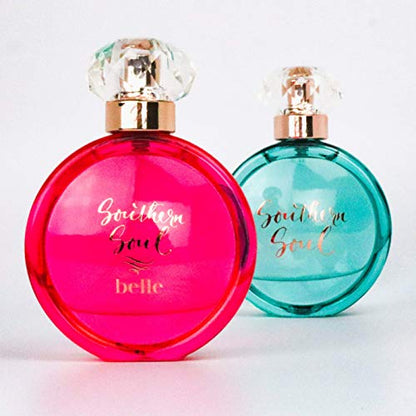 Perfume Southern Soul Belle de Tru Western: Eau de Parfum Spray alegre y coqueto para mujer: fragancia floral afrutada con notas de hibisco, melocotón de Georgia y crema de vainilla - 1,7 fl oz (50 ml)