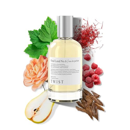 Twist - Oud Land No. 6 - Eau De Parfum Inspirée De Guc. Oud, Parfum Longue Tenue Pour Femme, Sans Paraben, Végétalien, Ingrédients Clean, Parfum - Spray 100 ml | 3,4 fl. oz.