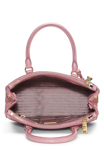 Prada, Pre-Loved Pink Saffiano Executive Tote Small, Pink