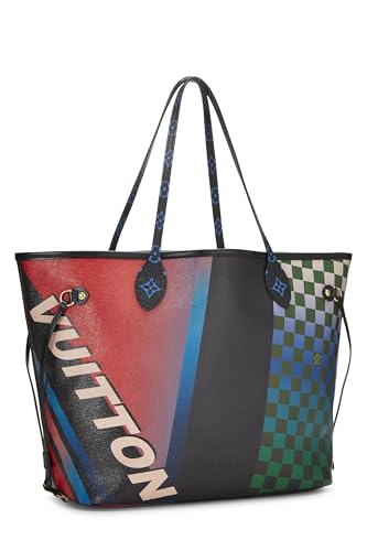 Louis Vuitton, Pre-Loved Multicolor Coated Canvas Race Neverfull MM, Multi