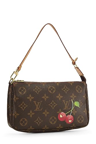 Louis Vuitton, Takashi Murakami x Louis Vuitton Monogram Canvas Cerises Pochette Accessoires, Marron