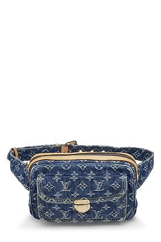 Louis Vuitton, Pre-Loved Monogram Denim Bumbag, Blue