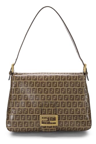 Fendi, Pre-Loved Brown Zucchino Vinyl Mama, Brown