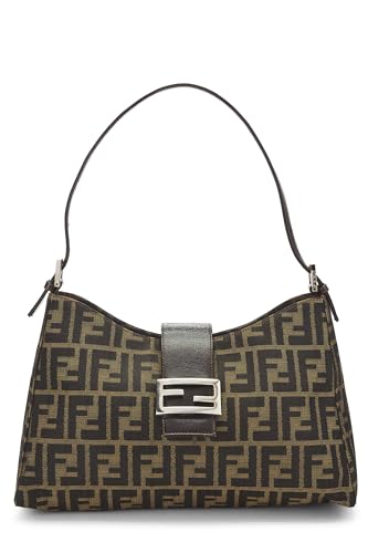 Fendi, Pre-Loved Brown Zucca Canvas Shoulder Bag, Brown