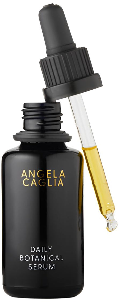 Angela Caglia Daily Botanical Serum - Aceite facial orgánico para piel brillante, líneas finas y arrugas 1 fl oz