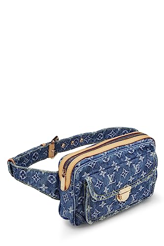 Louis Vuitton, Pre-Loved Monogram Denim Bumbag, Blue