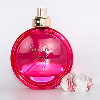 Perfume Southern Soul Belle de Tru Western: Eau de Parfum Spray alegre y coqueto para mujer: fragancia floral afrutada con notas de hibisco, melocotón de Georgia y crema de vainilla - 1,7 fl oz (50 ml)