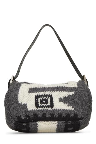 Fendi, Baguette de punto de lana multicolor Pre-Loved, Multi