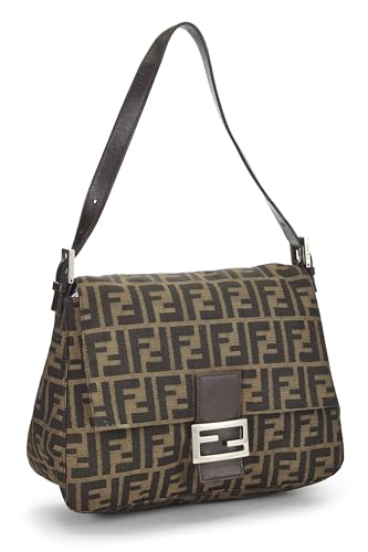 Fendi, Pre-Loved Brown Zucca Canvas Mama, Marrón