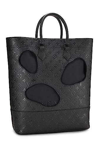 Louis Vuitton, Sac Empreinte monogramme noir avec trous COMME DES GARÇONS x Louis Vuitton pré-aimé, Noir