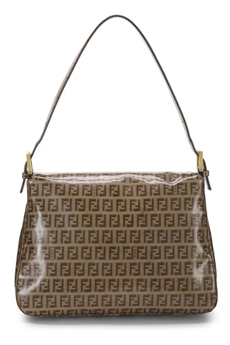 Fendi, Pre-Loved Brown Zucchino Vinyl Mama, Marrón