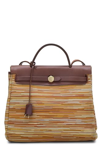 Hermès, Pré-Aimé Sienne Vache &amp; Multicolor Vibrato Herbag PM, Hermes Sienne