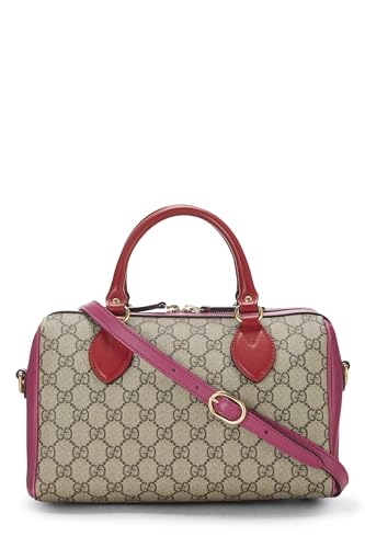 Gucci, sac à main Boston en toile multicolore GG Supreme, petit modèle, d'occasion