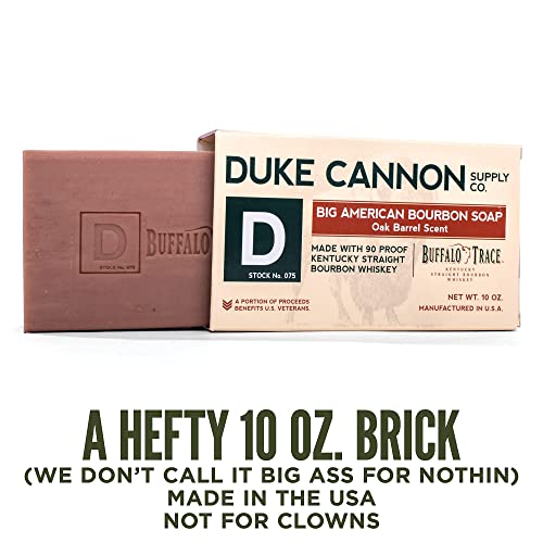 Duke Cannon Supply Co. Big Brick of Soap - Savon en barre extra large pour hommes de qualité supérieure aux parfums masculins, savon pour le corps, tous types de peau, 10 oz