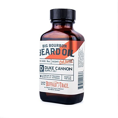 Duke Cannon Supply Co. Big Bourbon Beard Kit for Men: Beard Balm and Beard Oil + Bourbon Soap, 10 ounce