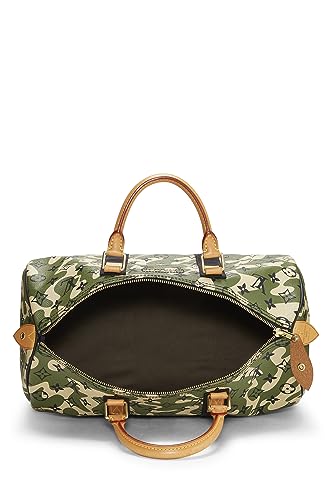 Louis Vuitton, Pre-Loved Takashi Murakami x Louis Vuitton Monogramouflage Speedy 35, Green