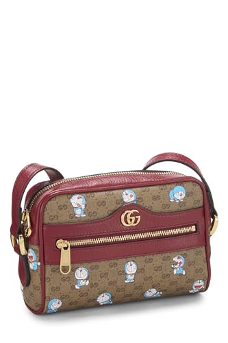 Gucci, Bolso bandolera de lona revestida Doraemon x Gucci Pre-Loved, Rojo