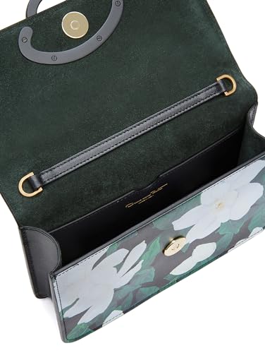 Oscar de la Renta, Gardenia Printed O Pochette, Black Multi