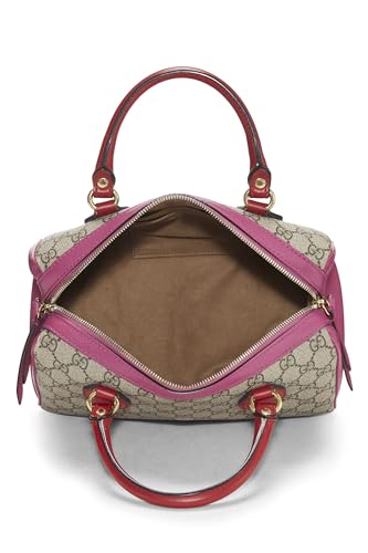 Gucci, sac à main Boston en toile multicolore GG Supreme, petit modèle, d'occasion