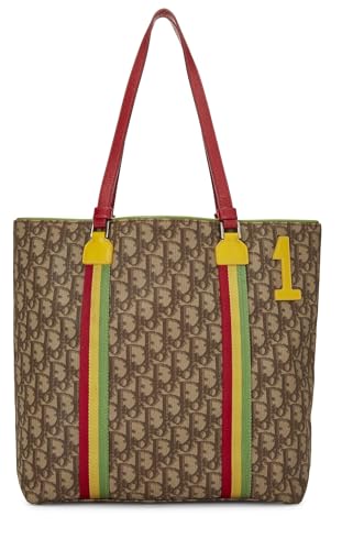 Dior, Pre-Loved Brown Rasta Trotter Tote Bag, Brown