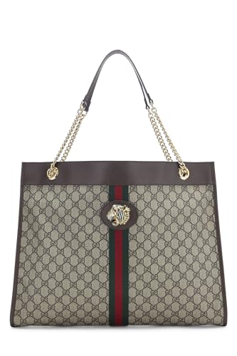 Gucci, sac fourre-tout Rajah en toile GG Supreme marron d'occasion, grand modèle, marron