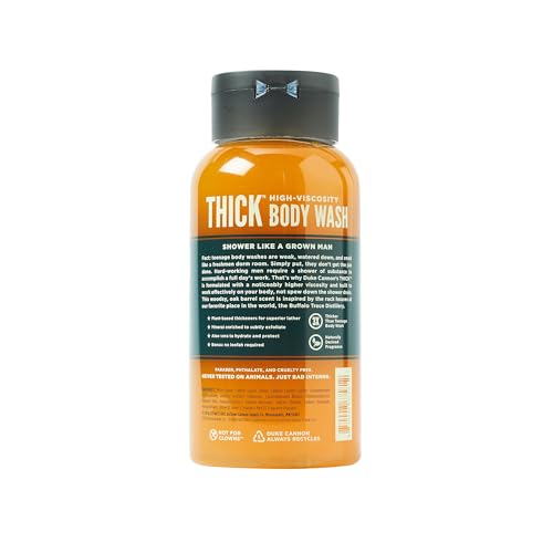 Duke Cannon Supply Co. THICK Gel douche haute viscosité pour hommes THICK IN A BOX Lot de 4 - Ingrédients de première qualité, épaississants à base de plantes, mousse supérieure, exfoliant naturel, 17,5 fl oz (lot de 4)