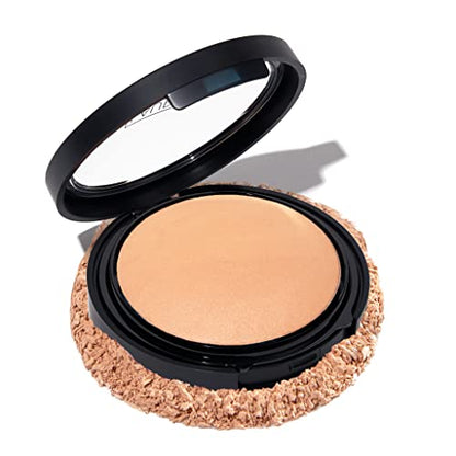 Base de maquillaje en polvo Baked Double Take de LAURA GELLER NEW YORK - Ligera - Cobertura media a completa modulable - Acabado mate